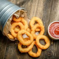 Onion Rings · Fried battered onions.