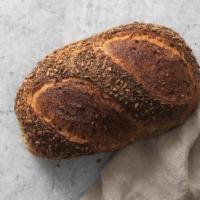 Skagen Loaf · wholegrain wheat, rye flour, sunflower, durum and chia seeds, and sourdough.