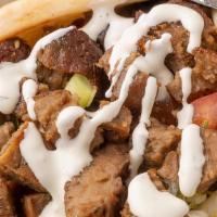 Mix Gyro( Chicken And Lamb ) · please tell us in special instructions your choice of 
sauce ( white - hot - barbecue ),
sal...
