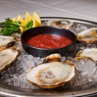 Fresh Oysters On The Half Shell · 