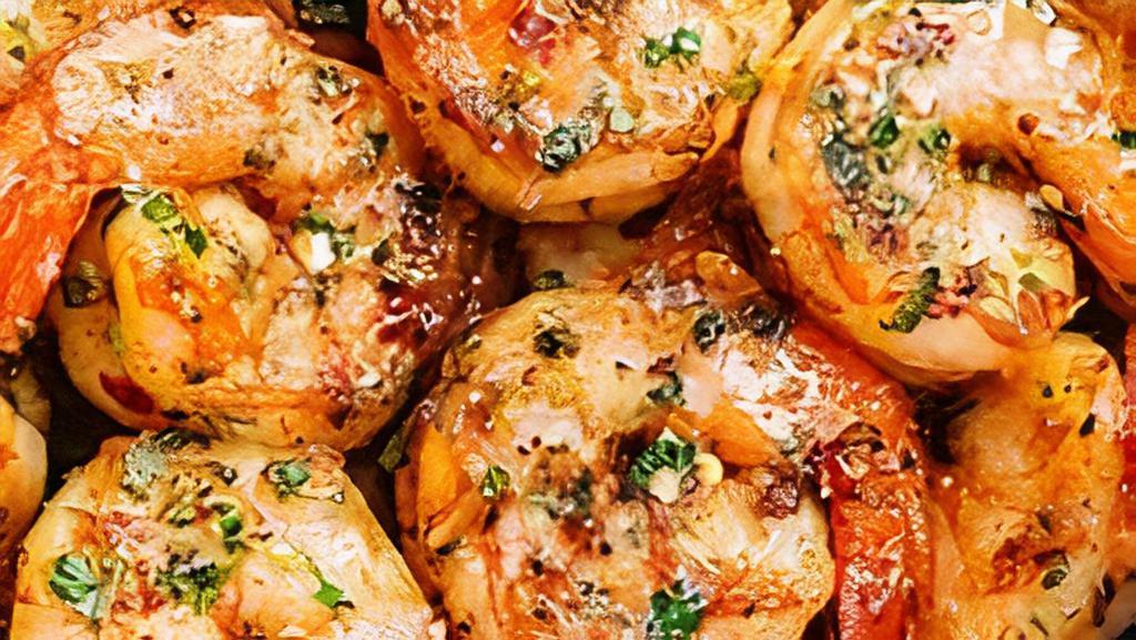 Garlic Shrimp · Shrimp sautéed in olive oil served with bread
