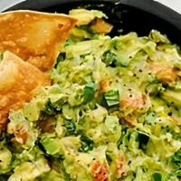 Guacamole · Served with tortilla chips.