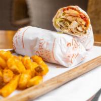 Opera Special Wrap · Grilled marinated chicken rolled up in a lav-ash bread with hummus, roasted red bell peppers...