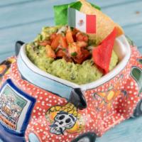 Guacamole · Made with only the freshest michoacano avocados jalapeno onion & cilantro. served with oolde...