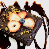 Walnut Chocolate Brownie · Brownie with walnuts