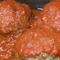 Meatballs Pomodoro · san Marzano tomatoes and parmigiana