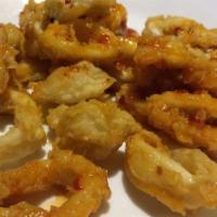 Fried Calamari · Served with hot or sweet marinara sauce.