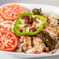 Greek Salad · With grape leaves & anchovies.