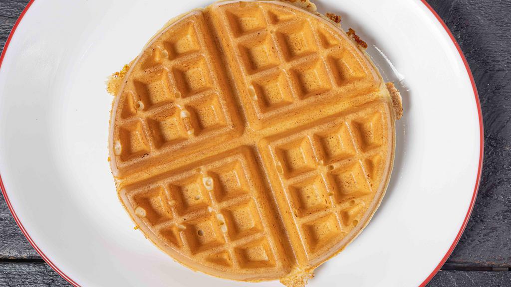 Belgian Waffle · With powdered sugar.