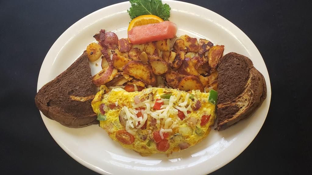Create Your Own · Create an omelette just the way you want it. Choose from a large range of meat, veggie and cheese options.