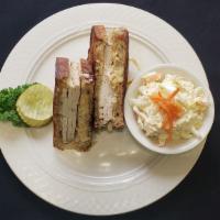 Turkey Reuben · Served on toasted rye bread with sauerkraut, swiss cheese, and 1, 000 island dressing.