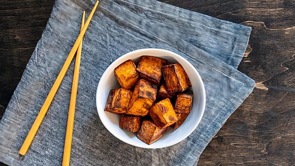 Sweet Potatoes · Sweet potatoes lightly fried. Vegan.