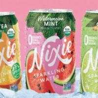 Nixie Sparkling Water · Can 12 oz. Refreshing sparkling waters infused with fruit and botanical flavors, made withou...