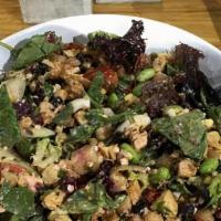 Mixed Greens Salad · Vegan with herbs & lemon vinaigrette