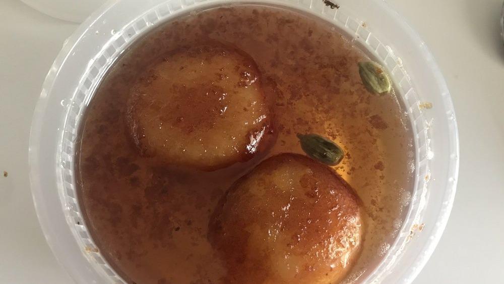 Gulab Jamun · Fried donut like balls in honey syrup.