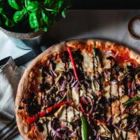 Veggie Lovers’ · Mozzarella Cheese, Mushrooms, peppers, onions, black olives, artichokes, balsamic glaze.