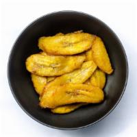 Maduros · Deep fried sweet plantains.