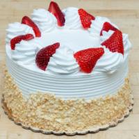 7' Strawberry Shortcake Cake · Vanilla sponge layered and filled with strawberry filling, topped with fresh whipped cream. ...