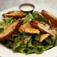Caesar Salad · Vegetarian. romaine lettuce/ house crouton/ parmesan chip house-made Caesar dressing.