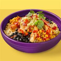 Rice Bowl · Cilantro lime cauliflower rice with black beans, roasted corn, onions, lettuce & your choice...