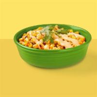 Elote · Roasted corn with jack cheese, chipotle mayo & cilantro
