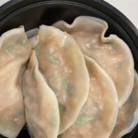 Dumplings · 6 steamed dumplings with your choice of sauce.