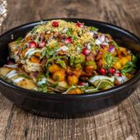 Chaat · Vegetarian. Must Try. Choice of pastry (kulcha / samosa / aloo tikki) topped with delicious ...