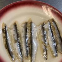 Boquerones · Fresh anchovies in olive oil.