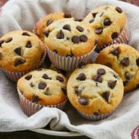 Muffin · Chocolate chip, double chocolate, blueberry, French vanilla, pistachio, cranberry, oat bran,...