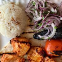 Chicken Shish Lunch Special · Skewered charcoal broiled ground lamb patties marinated with spices. This special is only va...