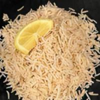 Basmati Rice · Small container of brown rice