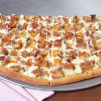 Chicken Bacon Ranch Pizza · Chicken, bacon, cheddar and mozzarella.