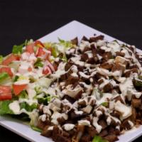 Gyro Meat Over Rice Or Salad · 