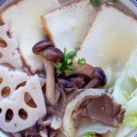 Vegetarian Ramen · Curry flavor broth or vegetable broth with organic tofu, assorted mushrooms and vegetables, ...