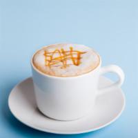 Caramel Macchiato · Freshly pulled single or double shot of espresso with a small amount of steamed milk, foam a...
