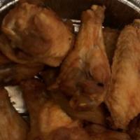 Chicken Wings (10) · Freshly made to order. Served with your choice of sauce: Buffalo, Sriracha, BBQ, Honey BBQ o...