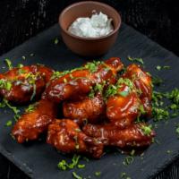 Samurai Wings · Satisfying wings made with our Samurai sauce. Served with your choice of bleu cheese or ranc...