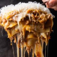 Duck Lasagna · Caciocavallo, Parmigiana-Reggiano (serves up to 6 people)