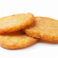 Hash Browns · Delicious hash browns fried, and served golden & crispy.