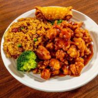 General Tso'S Chicken Dinner Combo · Spicy. Hot and spicy.
