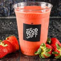 Strawberry Wave Rider · Strawberries, peaches, agave, lemonade.