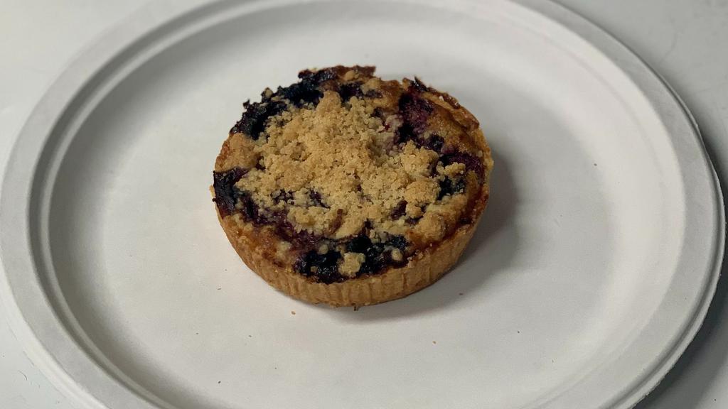 Blueberry Crumb Tart. · 
