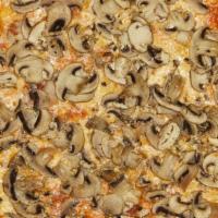Zero Gluten Mushroom Madness Pizza · 10-inch Pizza, served on a Gluten-Free crust, with a homemade tomato sauce and cheese, toppe...