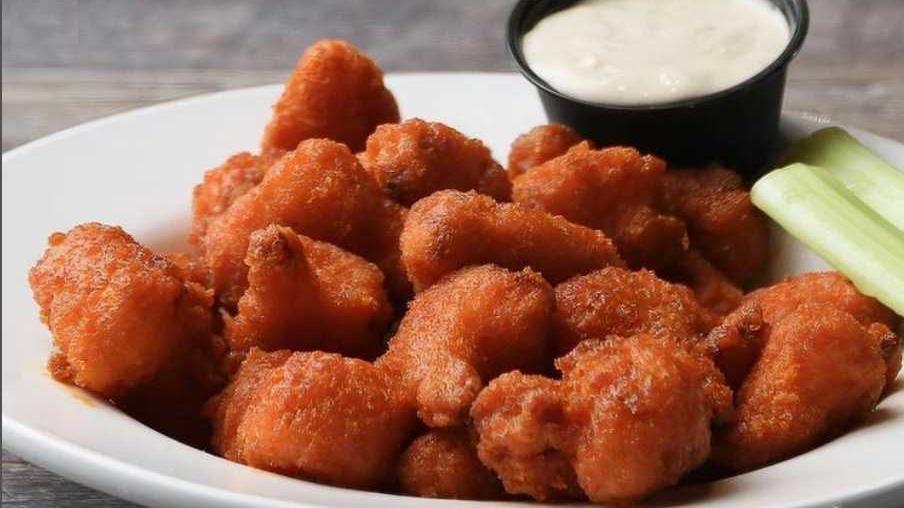 Cauliflower Wing (10 Oz.) · Breaded cauliflower deep fried til golden brown.  Served plain or tossed in your favorite Anchor Bar Wing Sauce.
