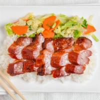 Pork Char Siu Platter · Traditional taste of cantonese roasted pork but utilizing a more premium cut, sweet soy, ser...