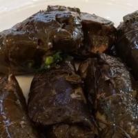 Stuffed Grape Leaves · Hollowed out and then filled with a variety of seasoned ingredients.