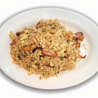 닭 볶음밥 Chicken Fried Rice · Fried rice with a choice of shrimp, beef, chicken, and vegetables.