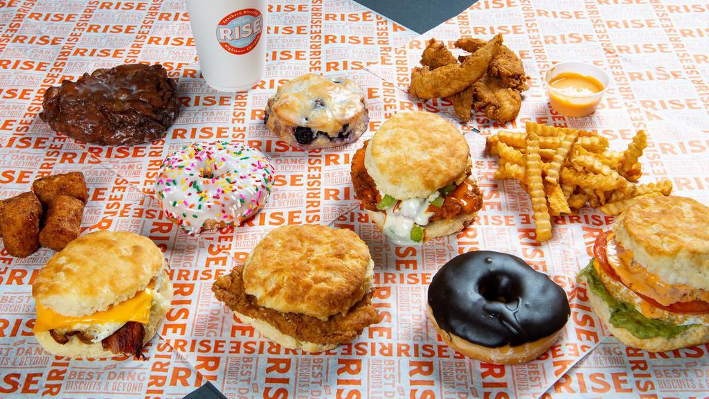 Rise Biscuits & Donuts · Southern · Desserts · Coffee · Chicken