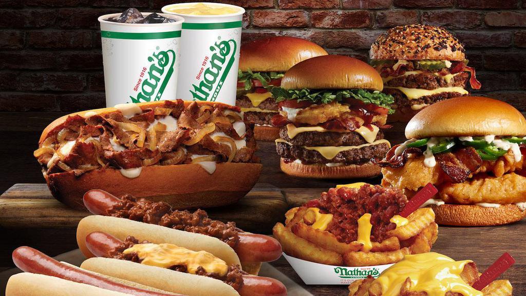 Nathan's Famous · American · Burgers · Sandwiches
