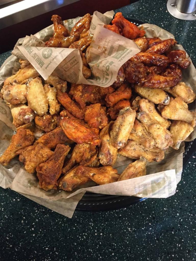Champion Wings · Burgers · Chicken · Salad · Seafood